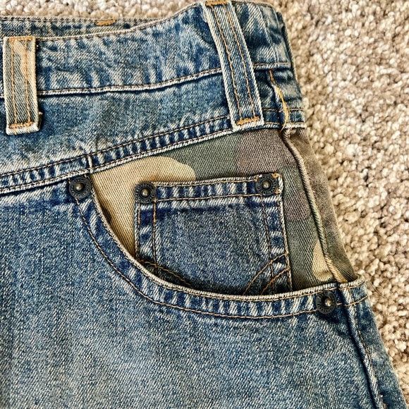 D&G denim mini skirt with Camo accents - Picture 3 of 7